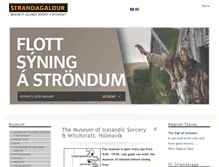 Tablet Screenshot of galdrasyning.is